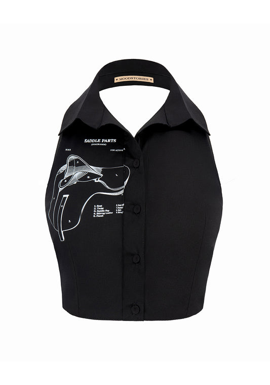 SHIRTFRONT MOUNT BLACK