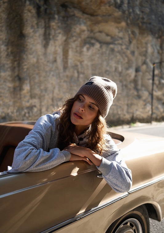 WARM TRAVEL HAT BROWN