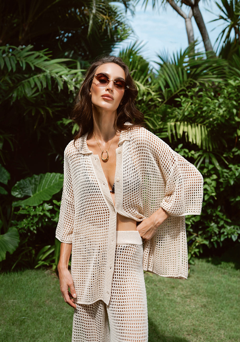 CROCHET SET DUNE — styled look