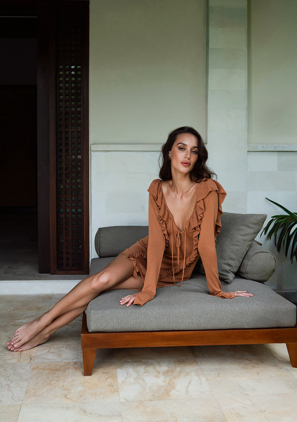KNIT DRESS AMBER — view 8