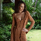 KNIT DRESS AMBER — front view by MOODSTORIES