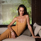 KNIT LONG DRESS SOLEA — front view by MOODSTORIES