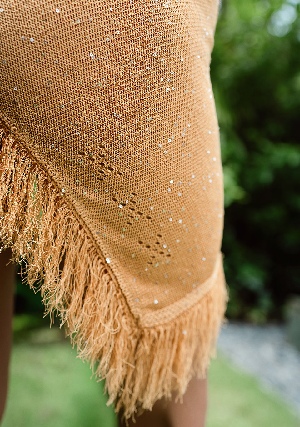 CROCHET SCARF SOLEA — side view