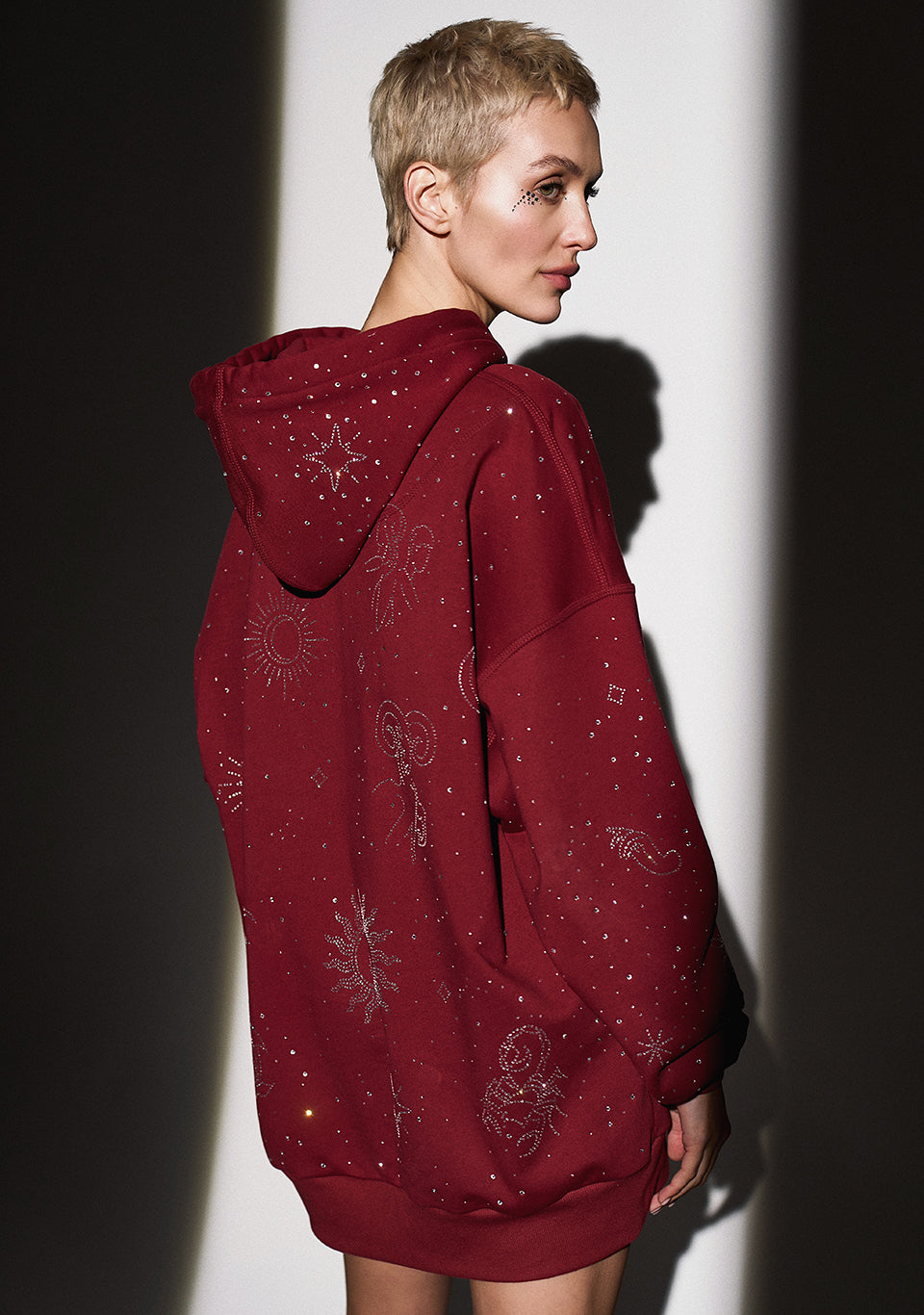 HOODIE MAROON ZODIAC