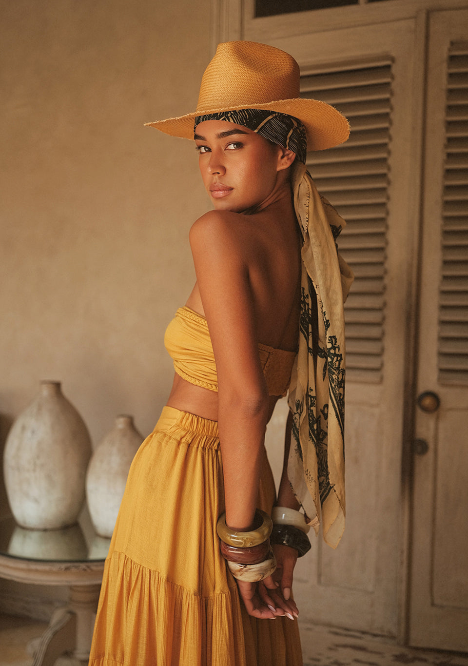 STRAW FEDORA SAND