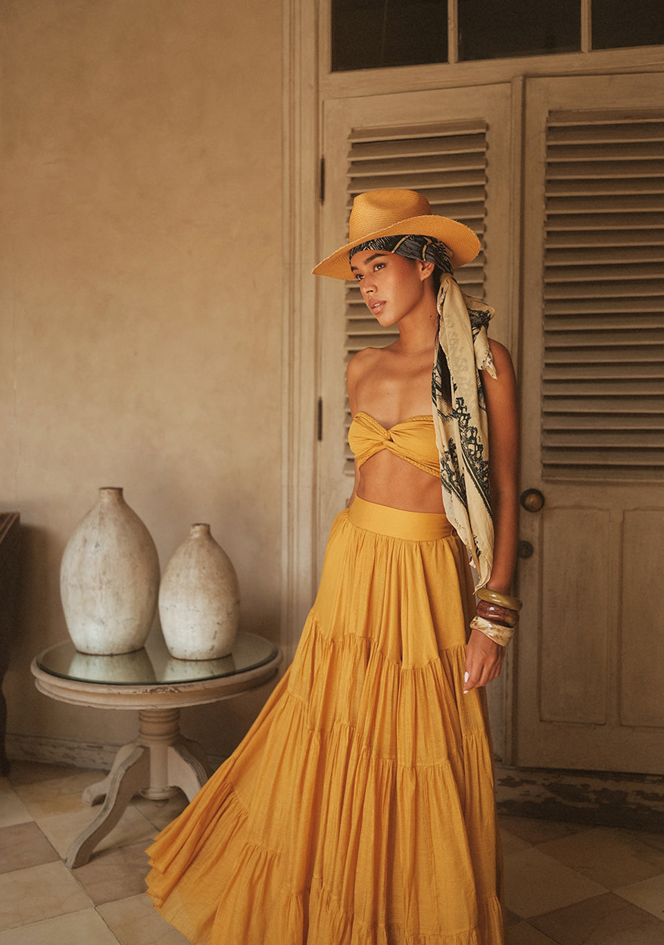 STRAW FEDORA SAND
