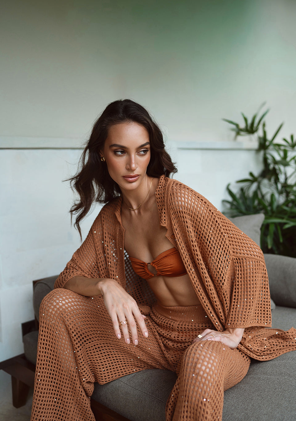 CROCHET SET AMBER — side view