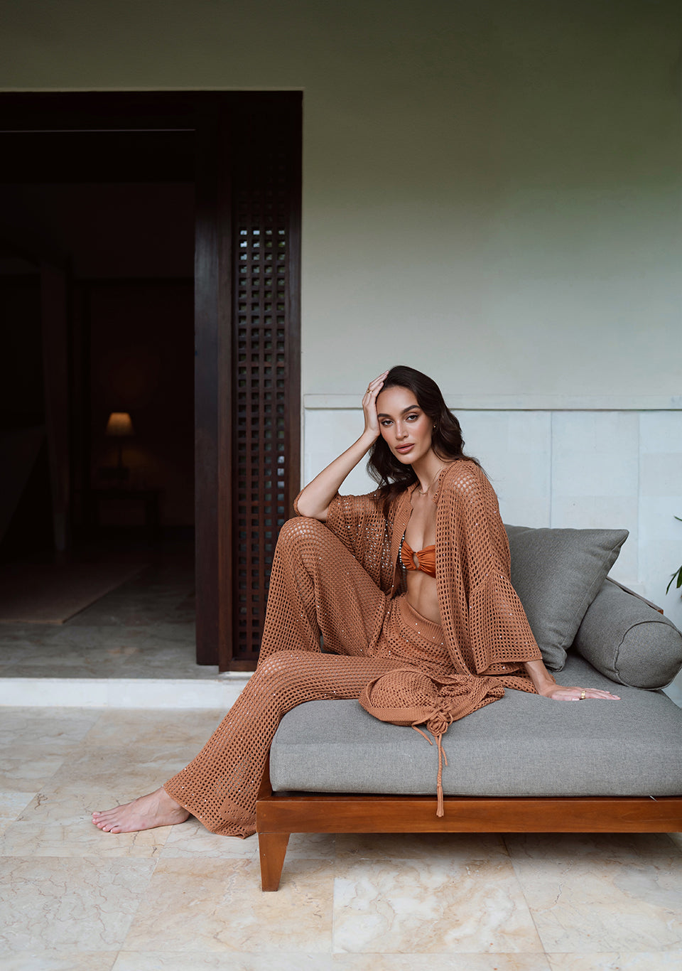 CROCHET SET AMBER — front view by MOODSTORIES