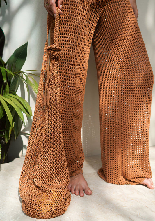 CROCHET BAG AMBER — detail view